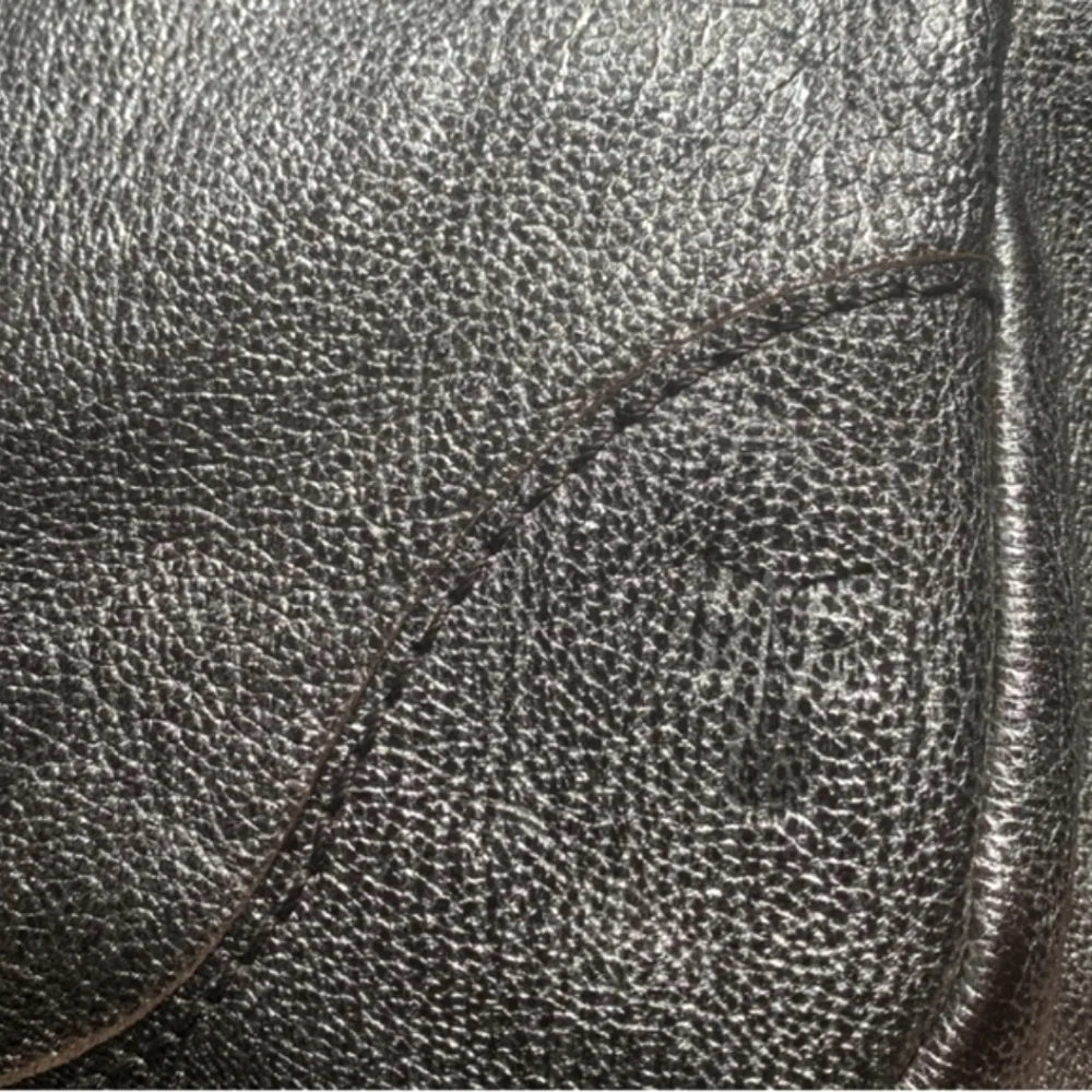 FRYE Melissa Leather Hobo/Shoulder/Crossbody Bag .. Silver